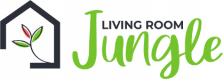 living room jungle - indoor gardening blog - logo